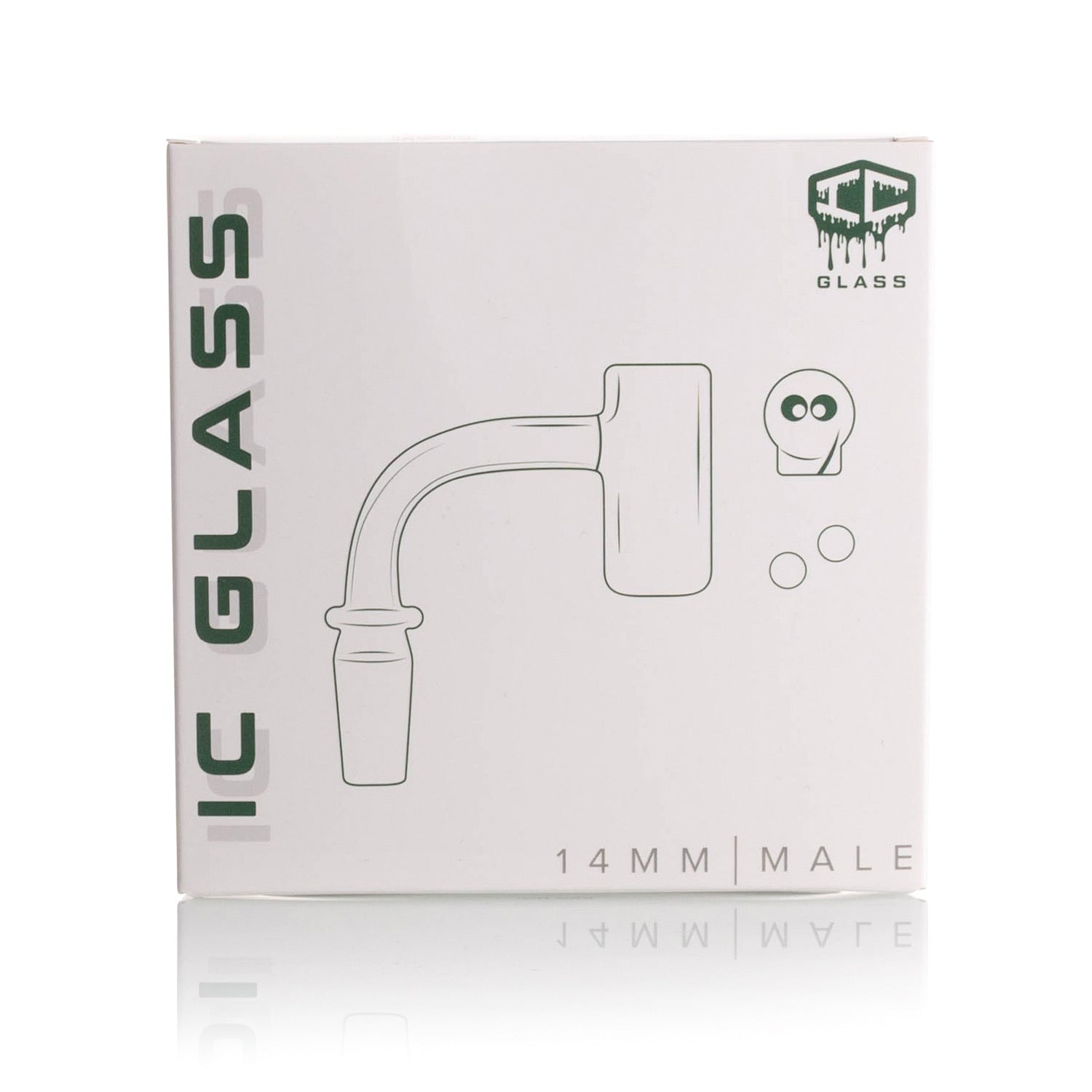 IC GLASS - CHENEGA 14MM Male Banger | includes Carb cap, terp balls and terp balls grabber