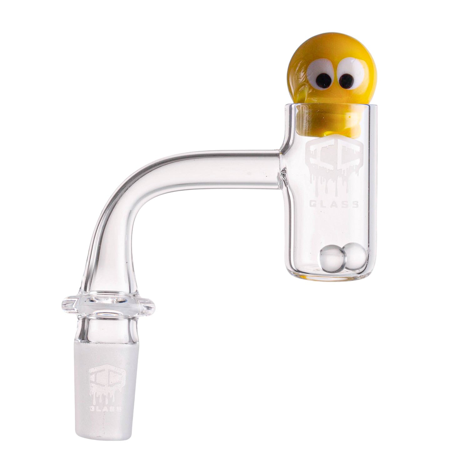 IC Glass - Chenega | 14mm 90D Quartz Banger | Includes Carb Cap, Terp Balls and Terp Balls Grabber | 6 Colors