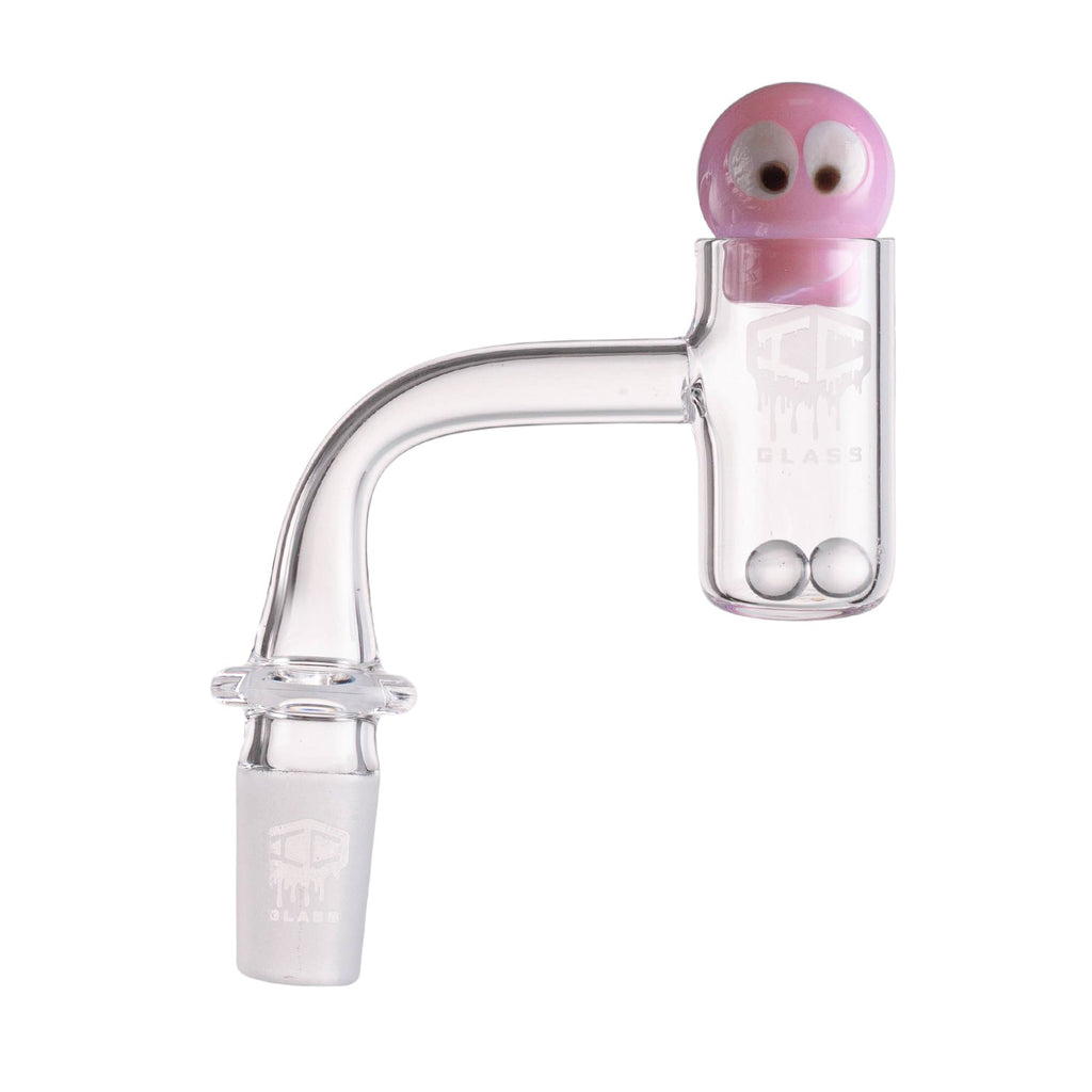 IC Glass - Chenega | 14mm 90D Quartz Banger | Includes Carb Cap, Terp Balls and Terp Balls Grabber | 6 Colors