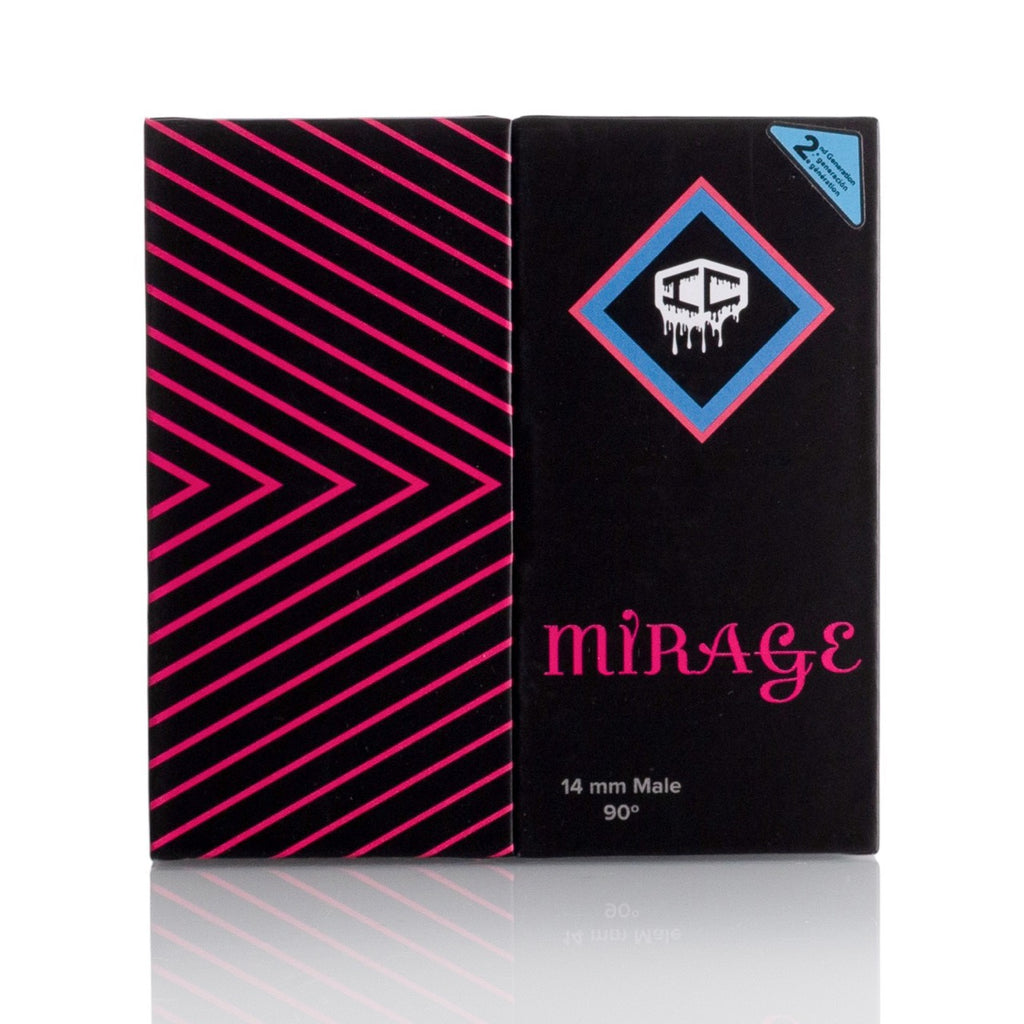 IC Quartz - Mirage | 14mm 90D Fully frosted Banger | Includes Carb Cap, Terp balls | 5 Colors