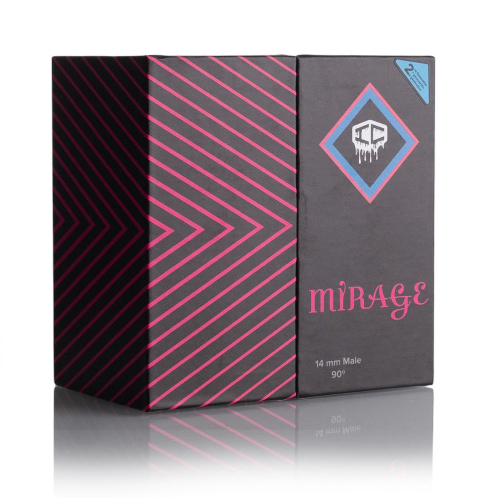 IC Quartz - Mirage | 14mm 90D Fully frosted Banger | Includes Carb Cap, Terp balls | 5 Colors