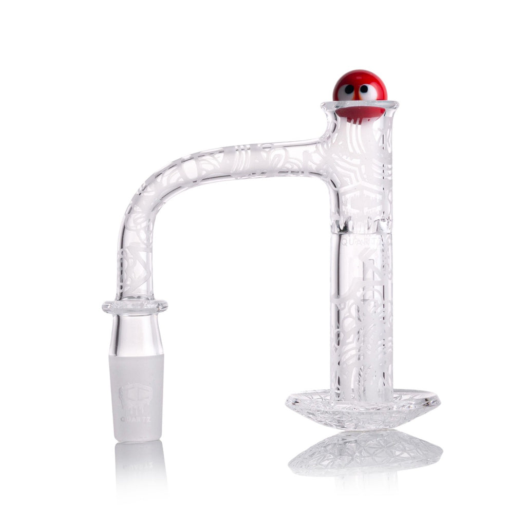 IC Quartz - Mirage | 14mm 90D Fully frosted Banger | Includes Carb Cap, Terp balls | 5 Colors