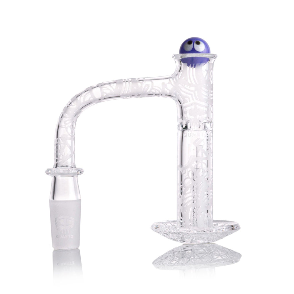 IC Quartz - Mirage | 14mm 90D Fully frosted Banger | Includes Carb Cap, Terp balls | 5 Colors