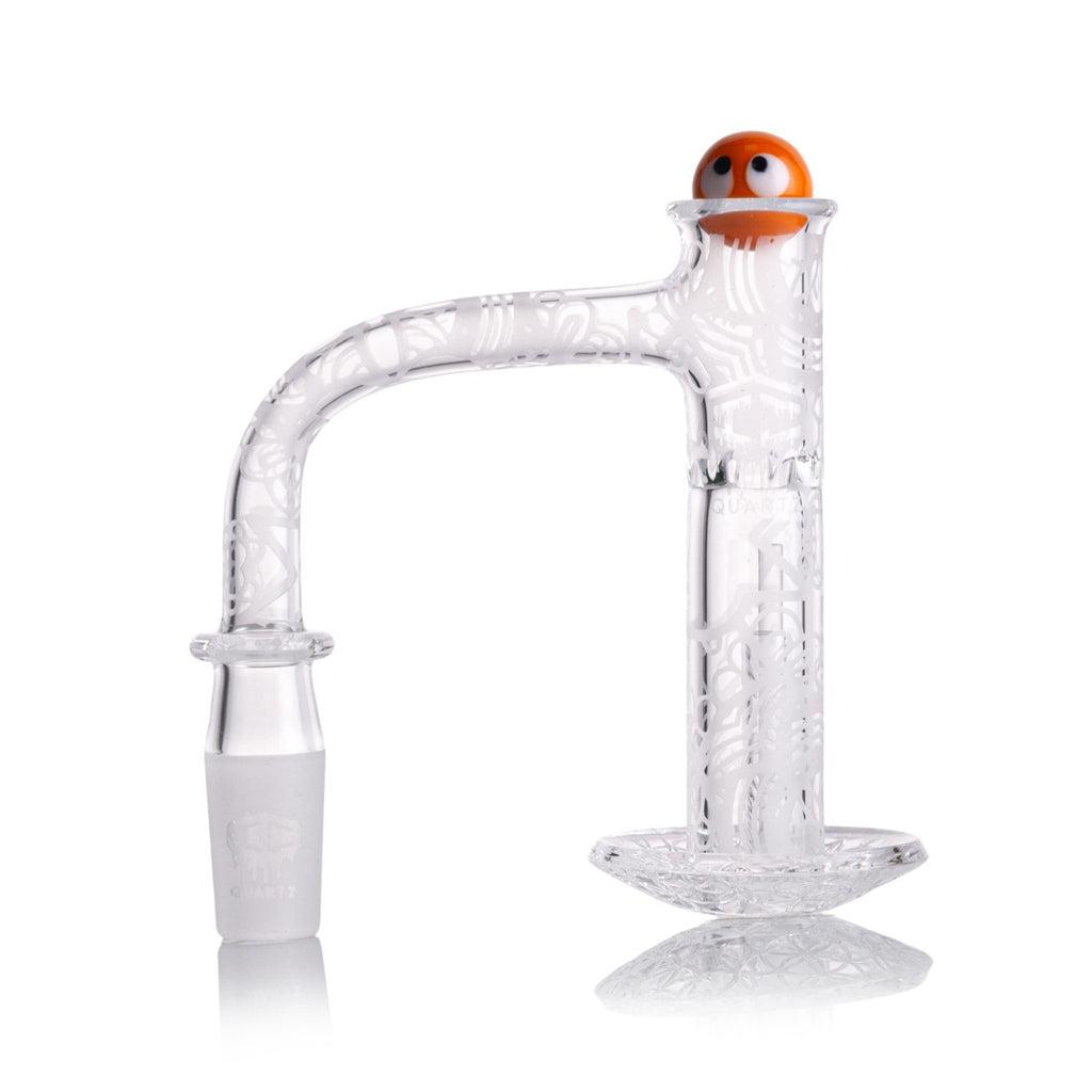 IC Quartz - Mirage | 14mm 90D Fully frosted Banger | Includes Carb Cap, Terp balls | 5 Colors