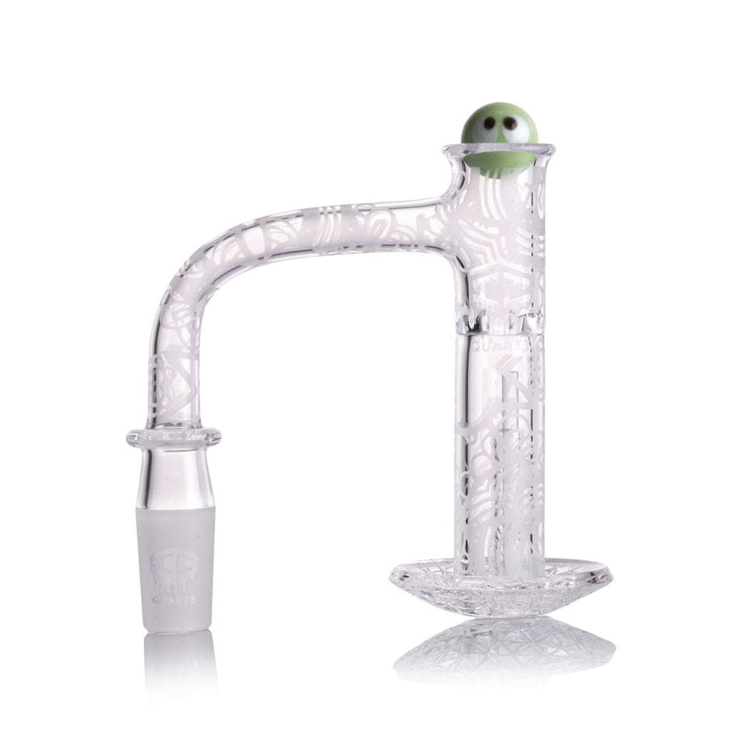 IC Quartz - Mirage | 14mm 90D Fully frosted Banger | Includes Carb Cap, Terp balls | 5 Colors
