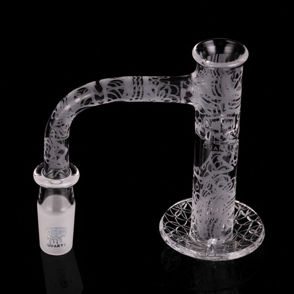IC Quartz - Mirage | 14mm 90D Fully frosted Banger | Includes Carb Cap, Terp balls | 5 Colors