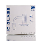 IC Glass - Carbon | 14mm 90D Quartz Banger | Includes Terp Ball Grabber  | 5 Colors