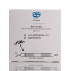 IC Glass - Carbon | 14mm 90D Quartz Banger | Includes Terp Ball Grabber  | 5 Colors