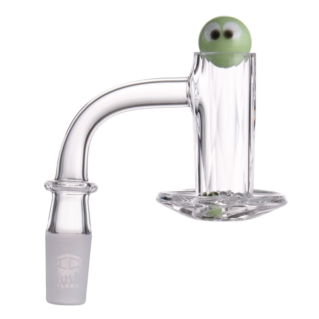 IC Glass - Carbon | 14mm 90D Quartz Banger | Includes Terp Ball Grabber  | 5 Colors