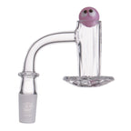 IC Glass - Carbon | 14mm 90D Quartz Banger | Includes Terp Ball Grabber  | 5 Colors