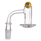 IC Glass - Carbon | 14mm 90D Quartz Banger | Includes Terp Ball Grabber  | 5 Colors