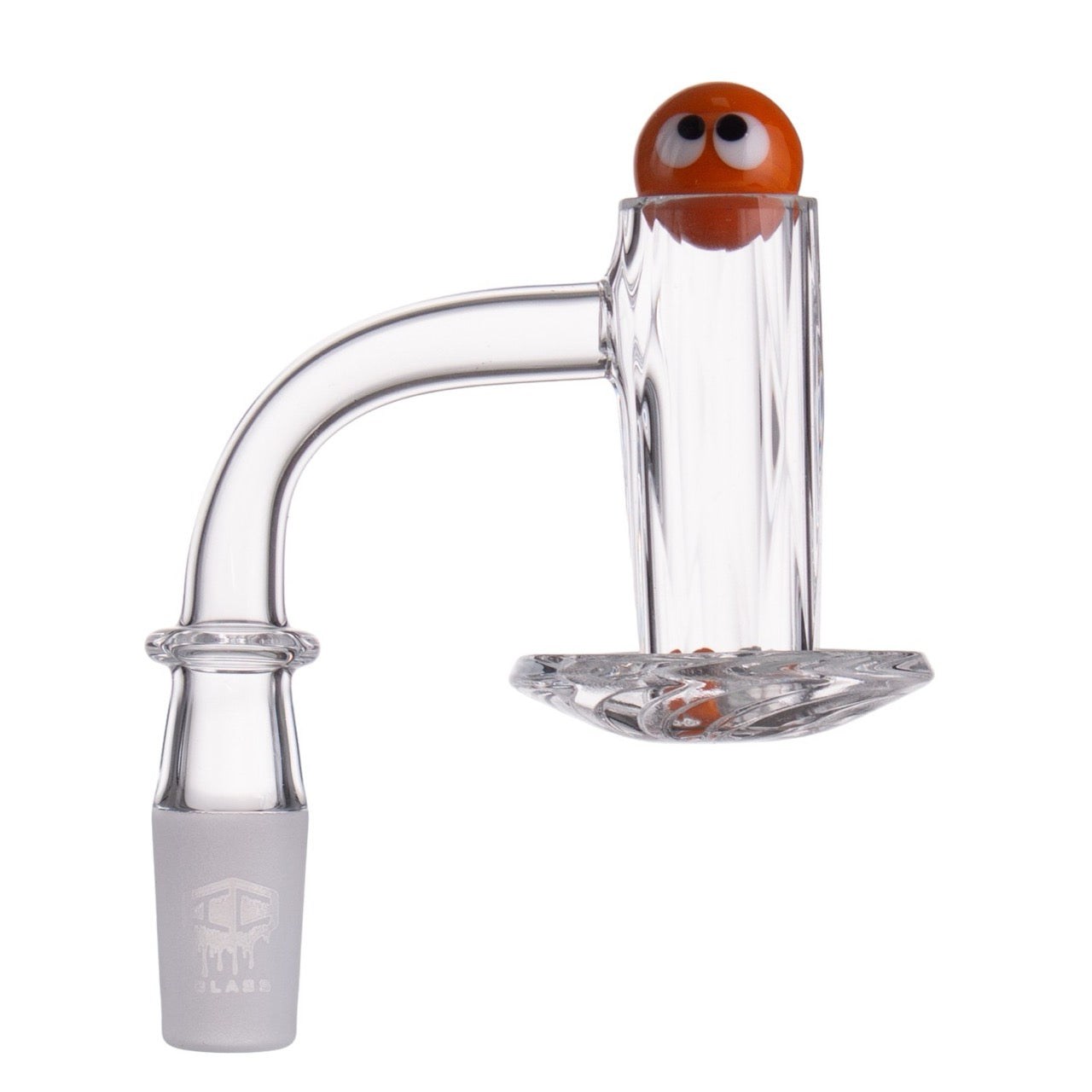 IC Glass - Carbon | 14mm 90D Quartz Banger | Includes Terp Ball Grabber  | 5 Colors