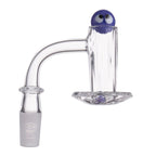 IC Glass - Carbon | 14mm 90D Quartz Banger | Includes Terp Ball Grabber  | 5 Colors