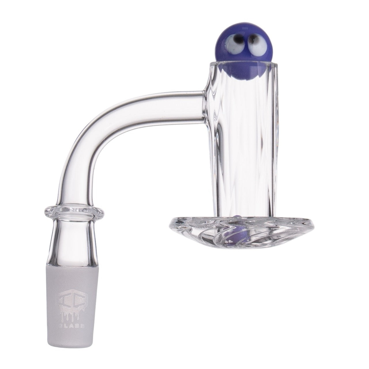 IC Glass - Carbon | 14mm 90D Quartz Banger | Includes Terp Ball Grabber  | 5 Colors