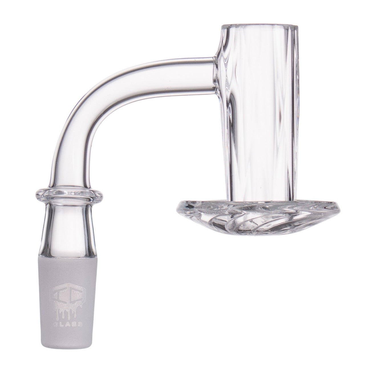 IC Glass - Carbon | 14mm 90D Quartz Banger | Includes Terp Ball Grabber  | 5 Colors