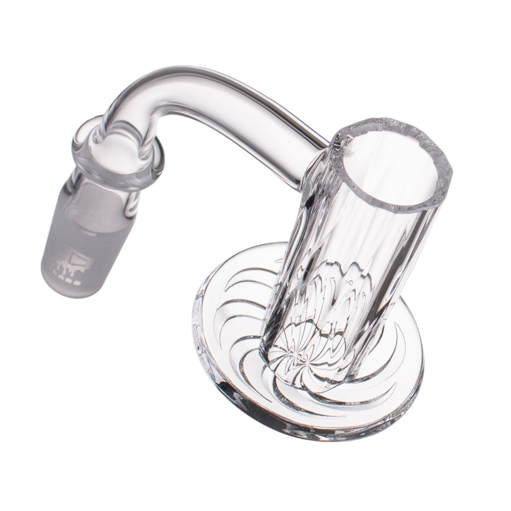 IC Glass - Carbon | 14mm 90D Quartz Banger | Includes Terp Ball Grabber  | 5 Colors