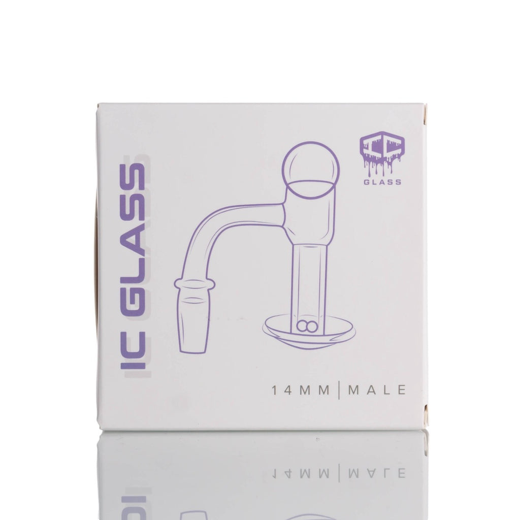 IC Glass - Raven | 14mm 90D Quartz Banger | Includes Carb Cap & Terp Balls | 5 Colors