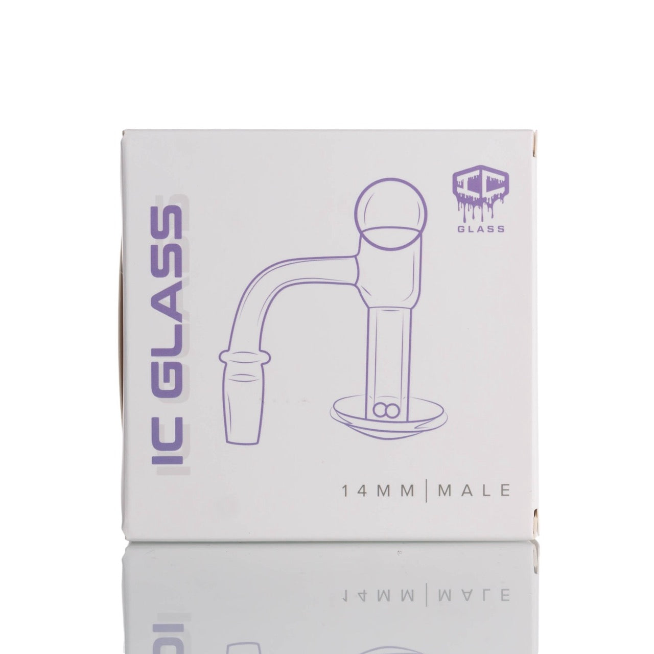 IC Glass - Raven | 14mm 90D Quartz Banger | Includes Carb Cap & Terp Balls | 5 Colors