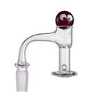 IC Glass - Raven | 14mm 90D Quartz Banger | Includes Carb Cap & Terp Balls | 5 Colors