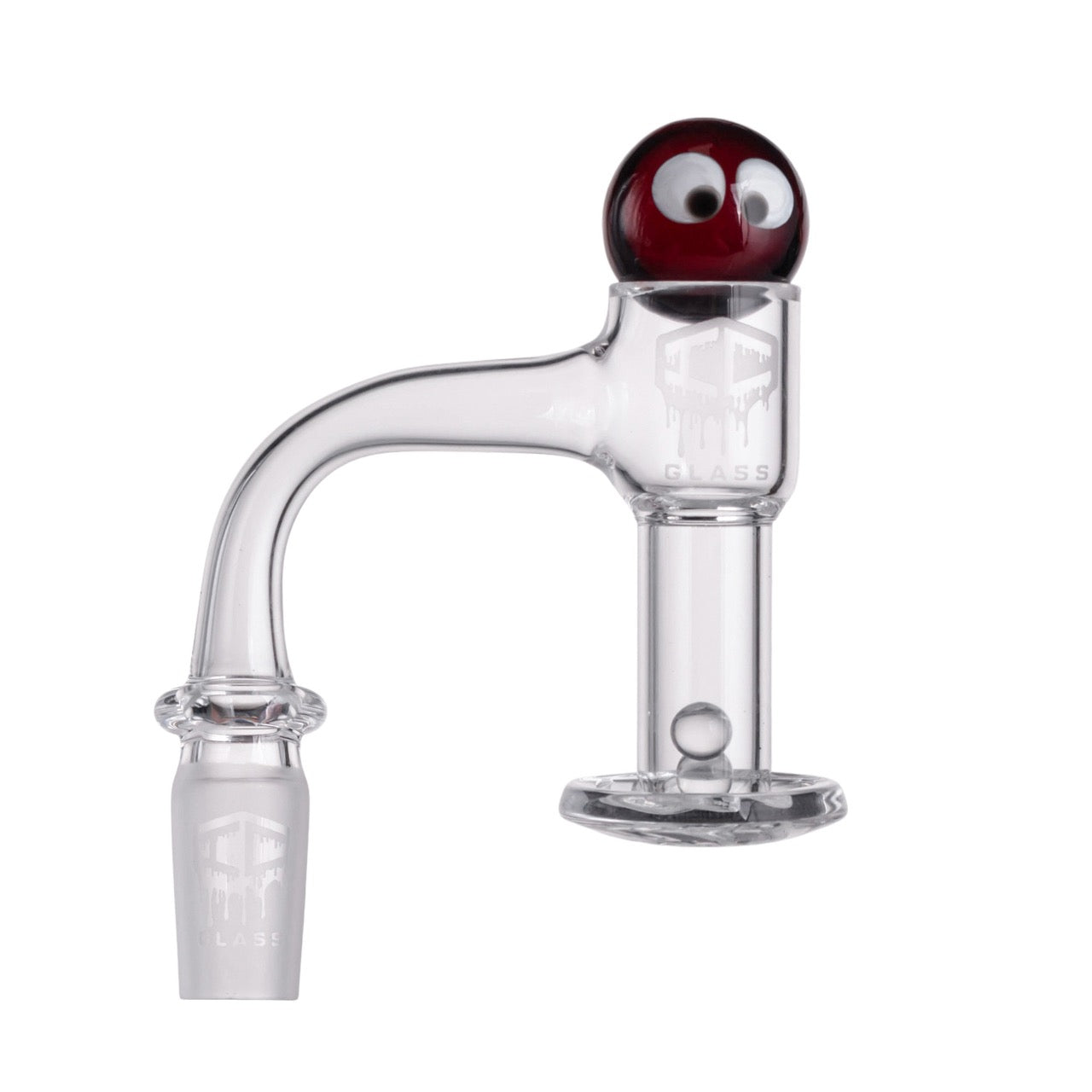 IC Glass - Raven | 14mm 90D Quartz Banger | Includes Carb Cap & Terp Balls | 5 Colors