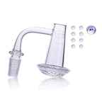 IC Glass - Martin River | 14mm 90D Quartz Banger  | Includes Carb Cap, Terp Balls | 5 Colors