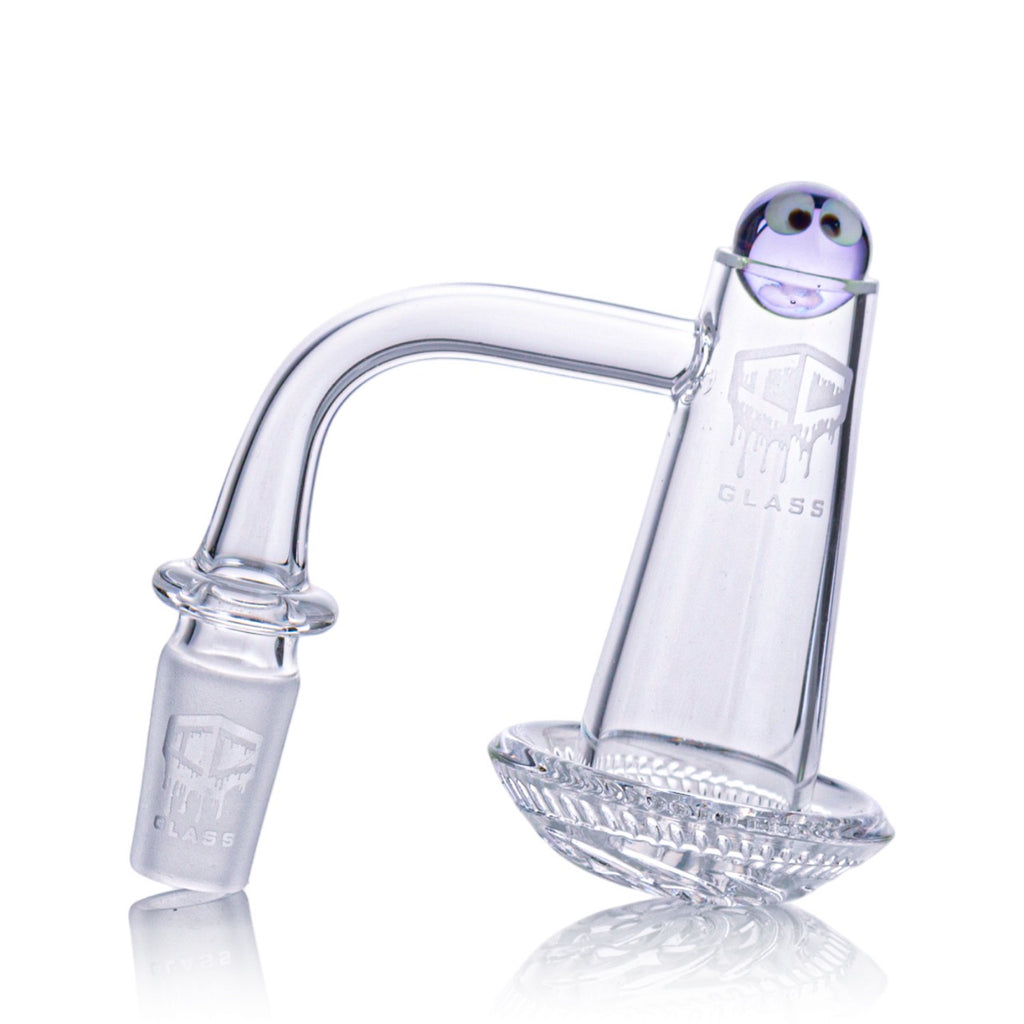 IC Glass - Martin River | 14mm 90D Quartz Banger  | Includes Carb Cap, Terp Balls | 5 Colors