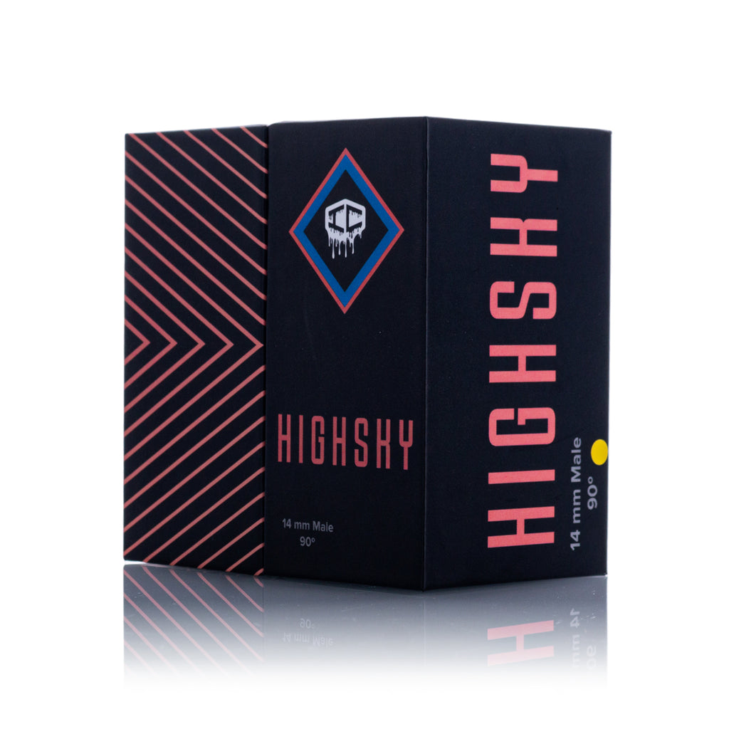 IC Quartz - Highsky | 14mm 90° Banger | Includes Carb Cap, Terp balls | 5 colors