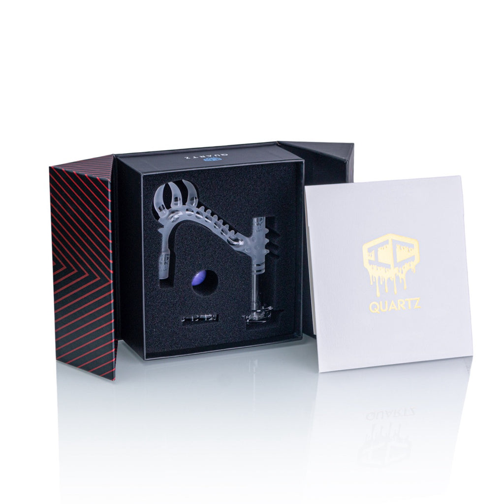 IC Quartz - Blaze | 14mm 90D Banger | Includes Carb Cap, Terp balls  | 5 colors