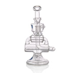 IC Glass Double Chamber with Conical Recycler – Premium Glass Water Pipe (ICRE1044)