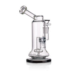 IC GLASS 8" Rig with Matric Perc | Colored Base & Matching Bowl Piece | ICRI1050 | Wholesale Glass Water Pipe