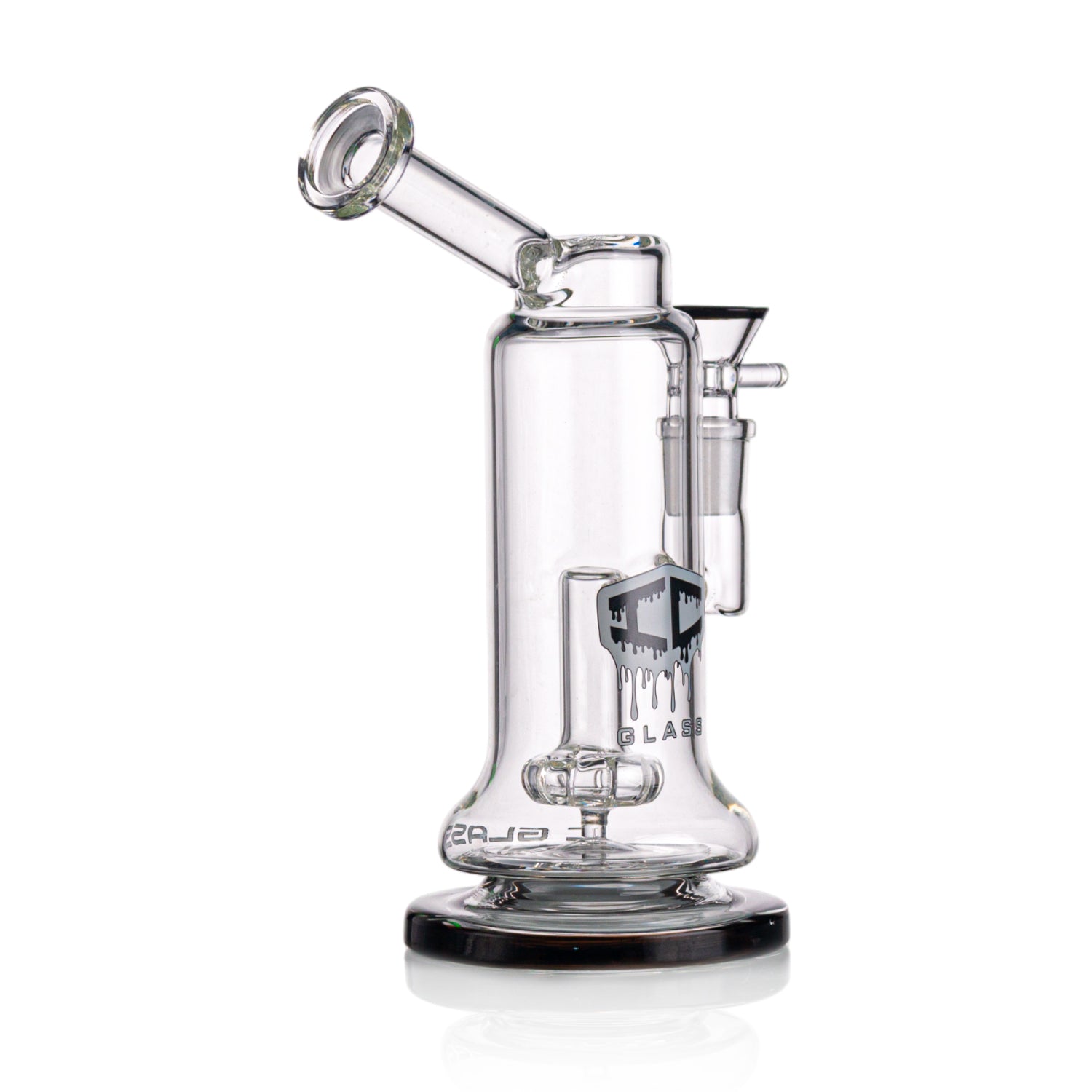 IC GLASS 8" Rig with Matric Perc | Colored Base & Matching Bowl Piece | ICRI1050 | Wholesale Glass Water Pipe