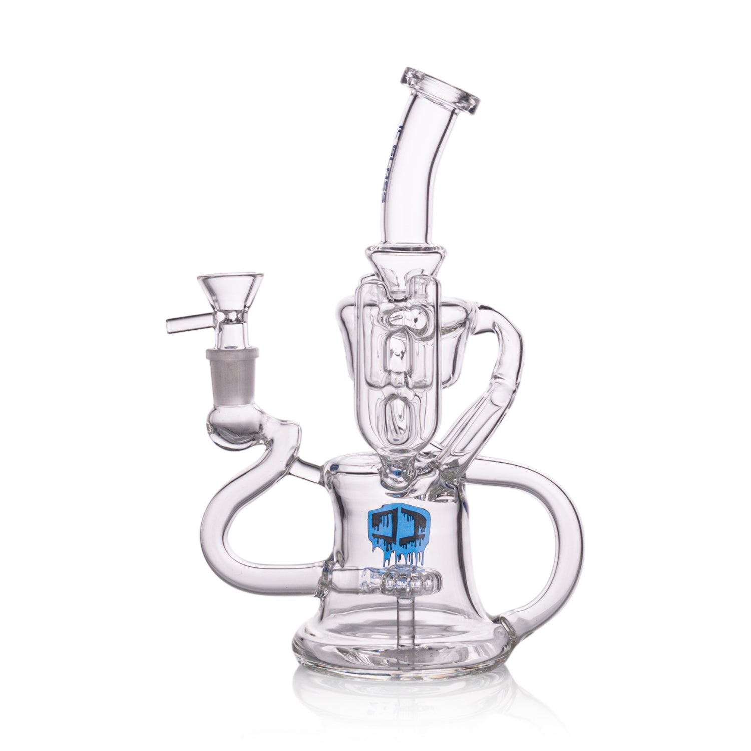 IC Glass Premium Design Recycler Bong with Matrix Perc – High-Quality Glass Water Pipe wholesale distributor (ICRE72)