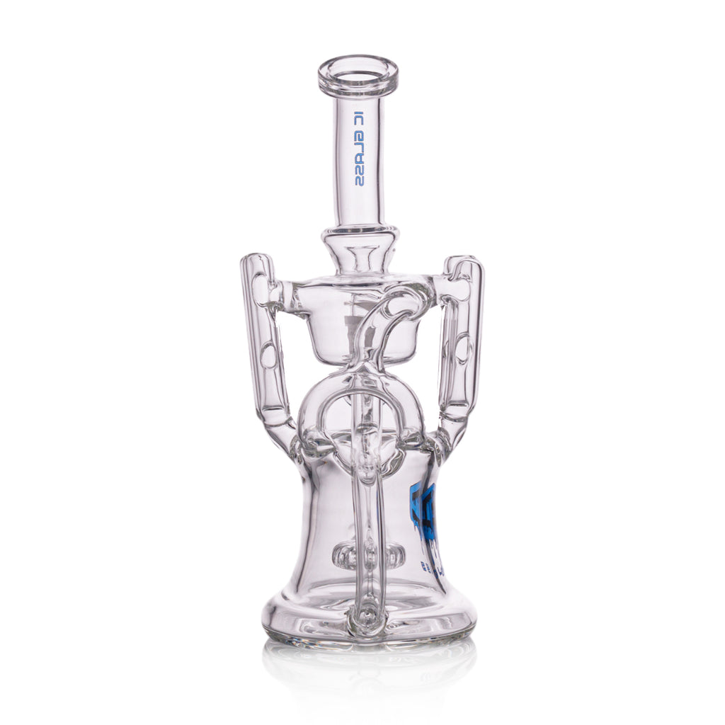 IC Glass Premium Design Recycler Bong with Matrix Perc – High-Quality Glass Water Pipe wholesale distributor (ICRE72)