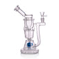 IC GLASS Premium Design Recycler with Drain Function & Matric Perc | ICRE1062 | Wholesale Glass Water Pipe