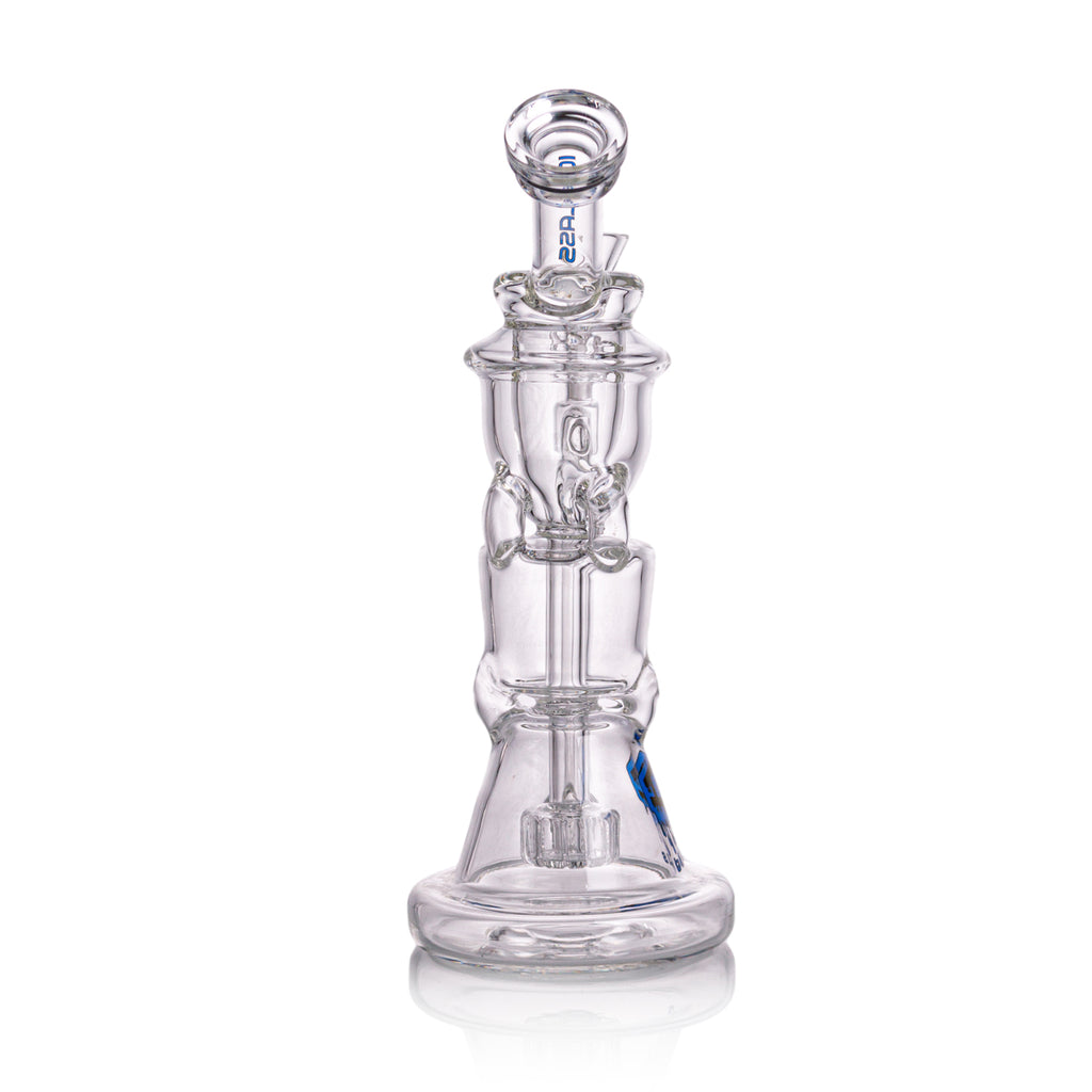 IC GLASS Premium Design Recycler with Drain Function & Matric Perc | ICRE1062 | Wholesale Glass Water Pipe