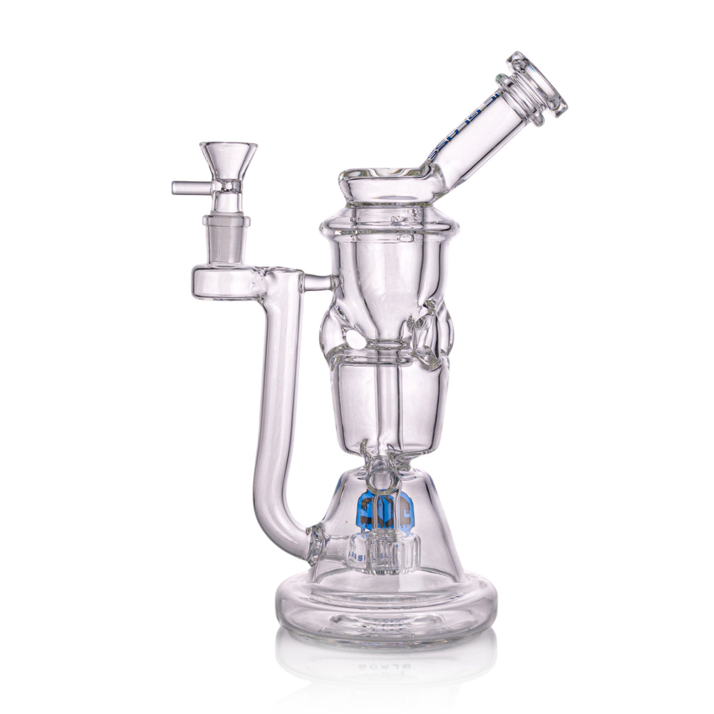 IC GLASS Premium Design Recycler with Drain Function & Matric Perc | ICRE1062 | Wholesale Glass Water Pipe