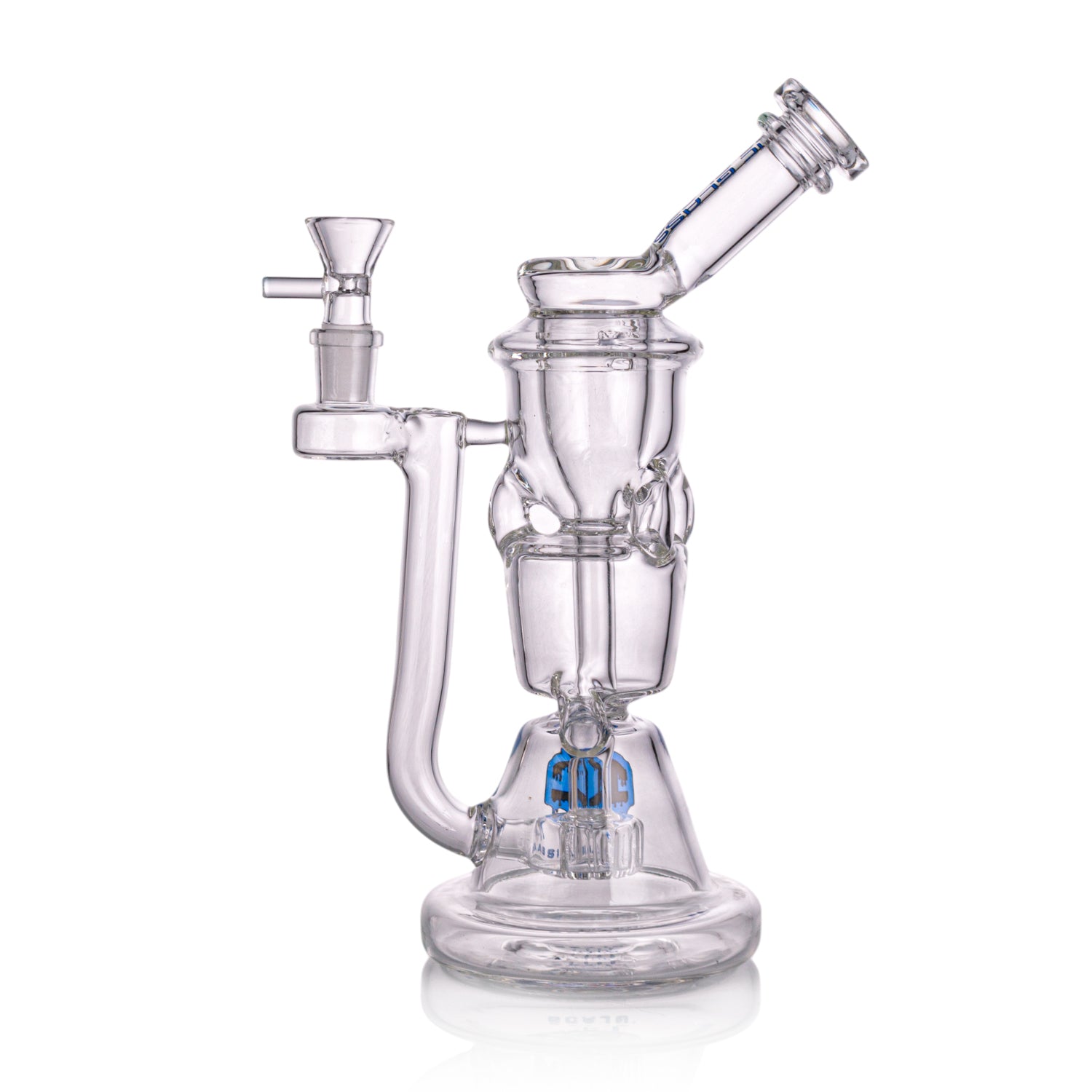 IC GLASS Premium Design Recycler with Drain Function & Matric Perc | ICRE1062 | Wholesale Glass Water Pipe