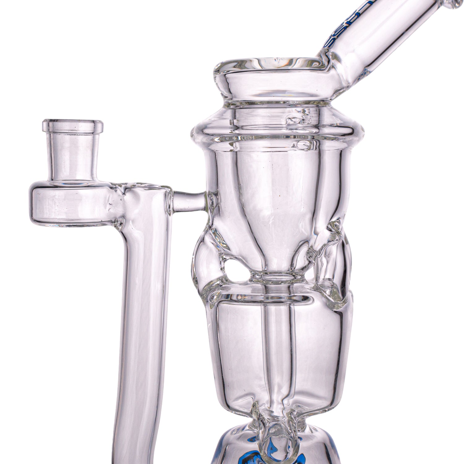 IC GLASS Premium Design Recycler with Drain Function & Matric Perc | ICRE1062 | Wholesale Glass Water Pipe
