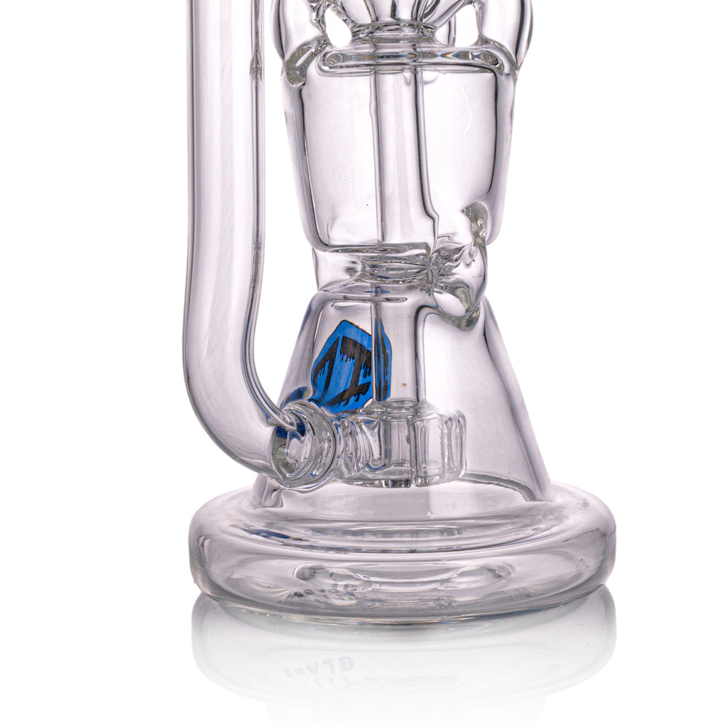 IC GLASS Premium Design Recycler with Drain Function & Matric Perc | ICRE1062 | Wholesale Glass Water Pipe