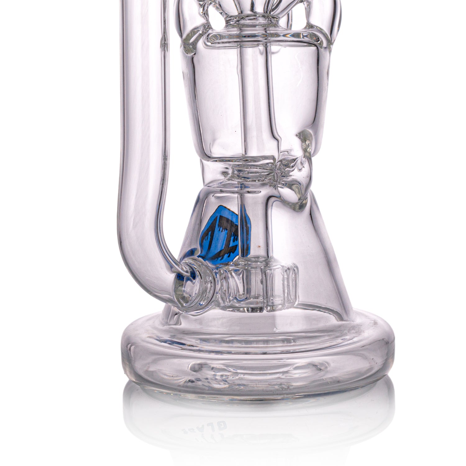 IC GLASS Premium Design Recycler with Drain Function & Matric Perc | ICRE1062 | Wholesale Glass Water Pipe
