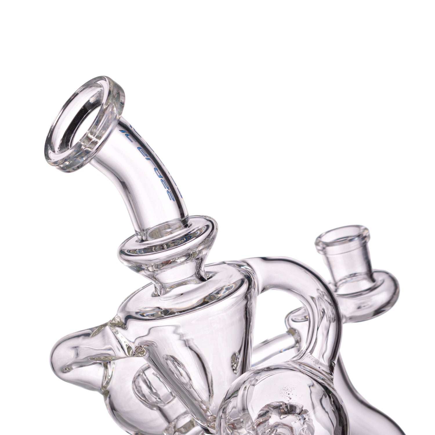 IC GLASS Premium Design Recycler with Side Percs | ICRE1068 | Wholesale Glass Water Pipe