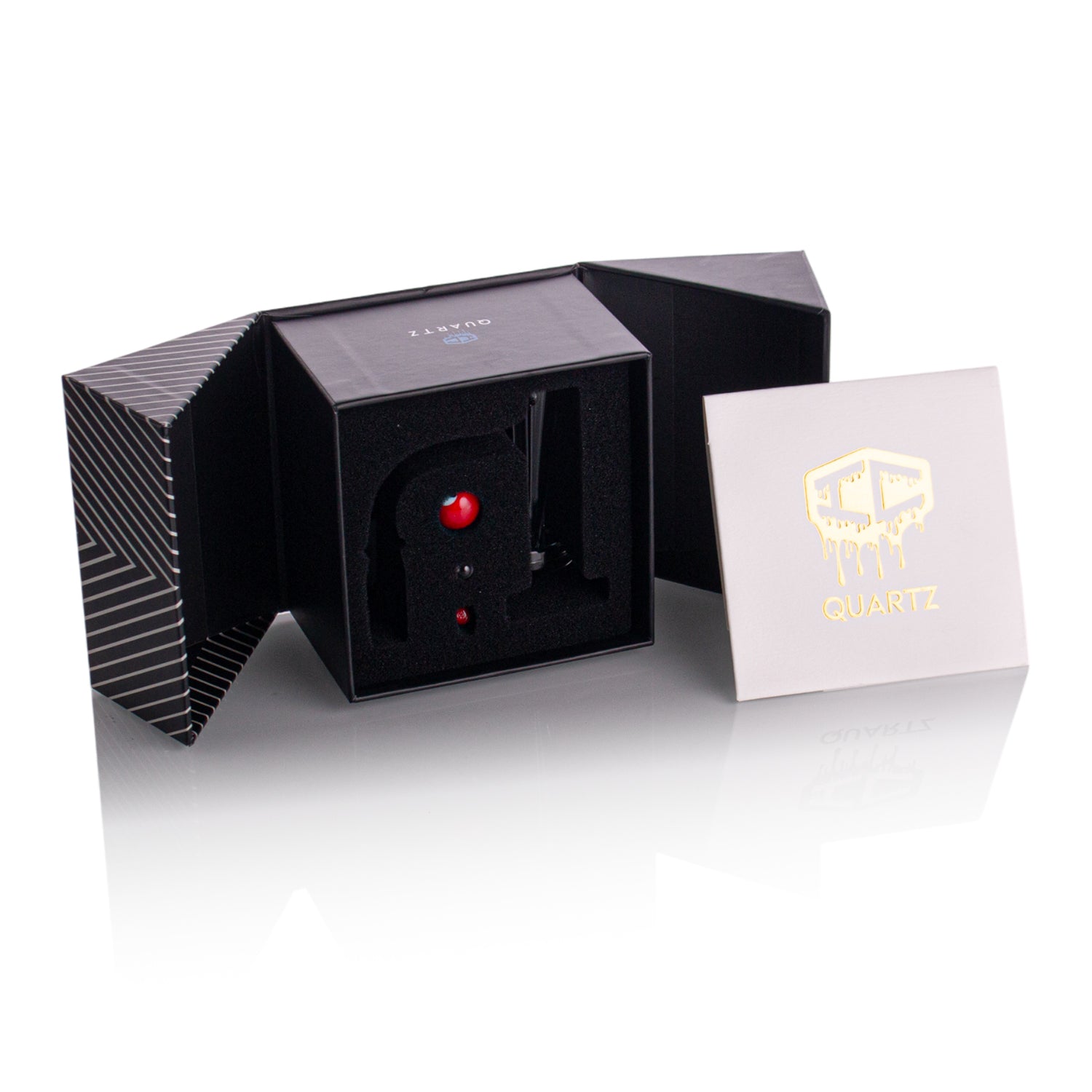 IC Quartz - Master Craft | 14mm 90° Banger | Includes Character Terp Ball & Dab Tool Holder | 5 Colors