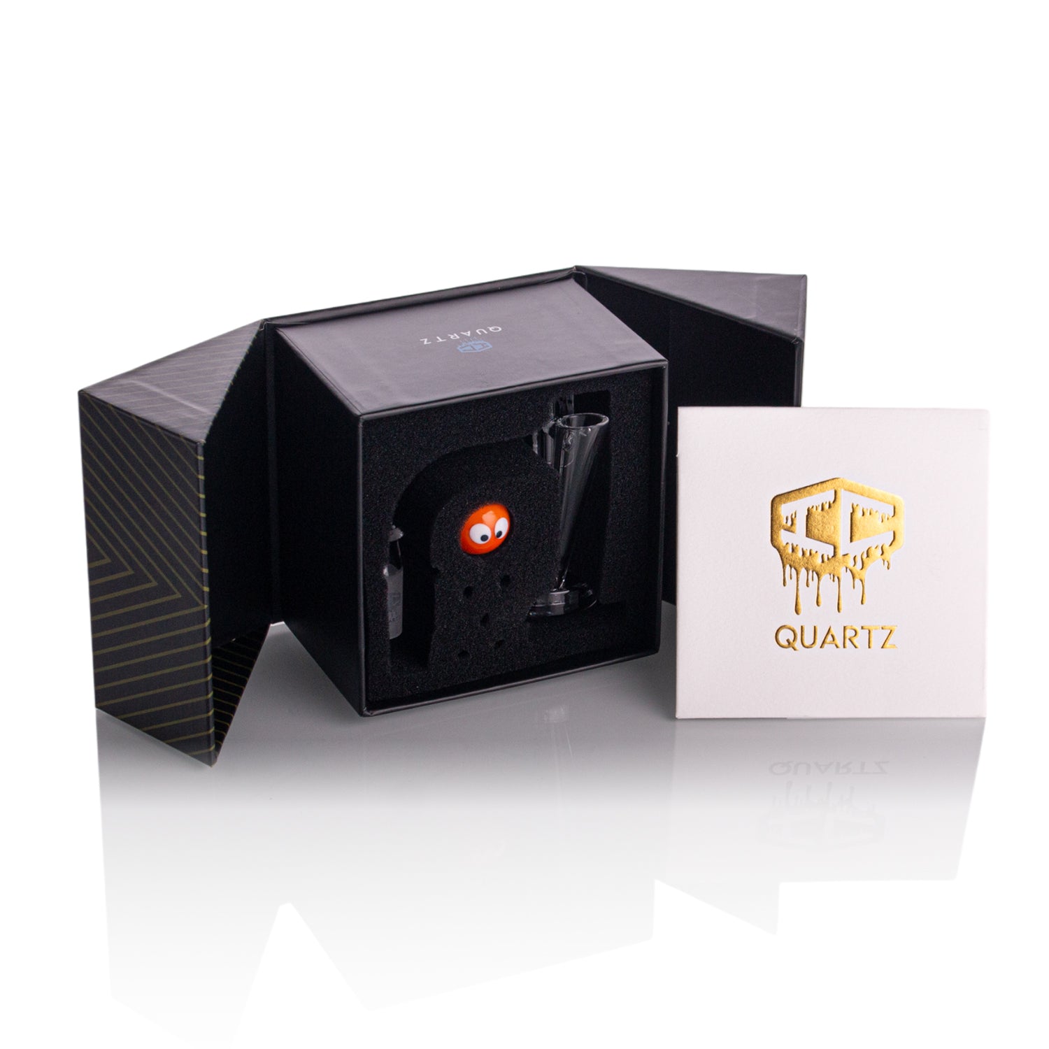 IC Quartz - Inferno | 14mm 90° Banger | Includes Character Terp Ball, Carb cap & Dab Tool Holder | 6 Colors Secondary image