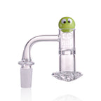 IC Glass - Variegated | 14mm 90D Quartz Banger | Includes Carb Cap, Terp Balls & Sticker | 5 Colors