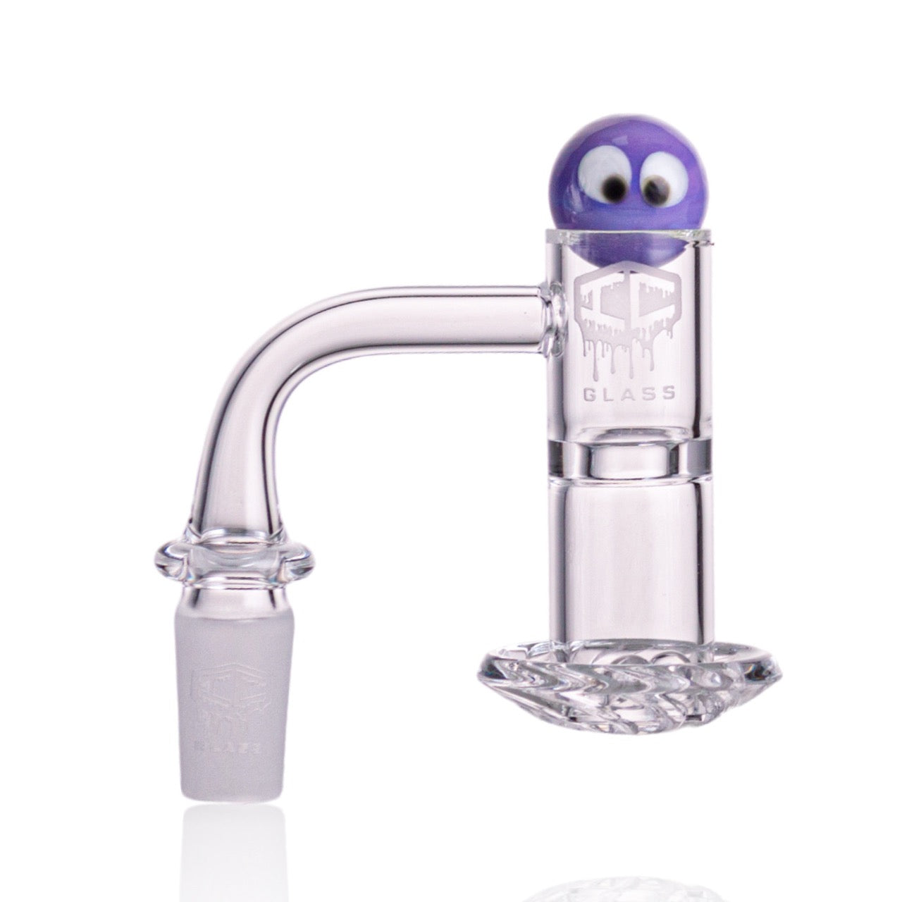 IC Glass - Variegated | 14mm 90D Quartz Banger | Includes Carb Cap, Terp Balls & Sticker | 5 Colors