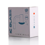 IC Glass - Carrie | 14mm 90D Quartz Banger | Includes Carb Cap, Terp Balls & Sticker | 5 Colors