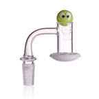 IC Glass - Carrie | 14mm 90D Quartz Banger | Includes Carb Cap, Terp Balls & Sticker | 5 Colors