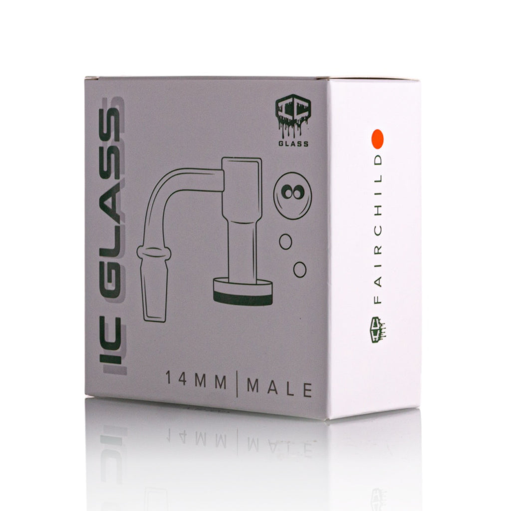 IC Glass - Fairchild | 14mm 90D Quartz Banger | Includes Carb Cap, Terp Balls & Sticker | 5 Colors