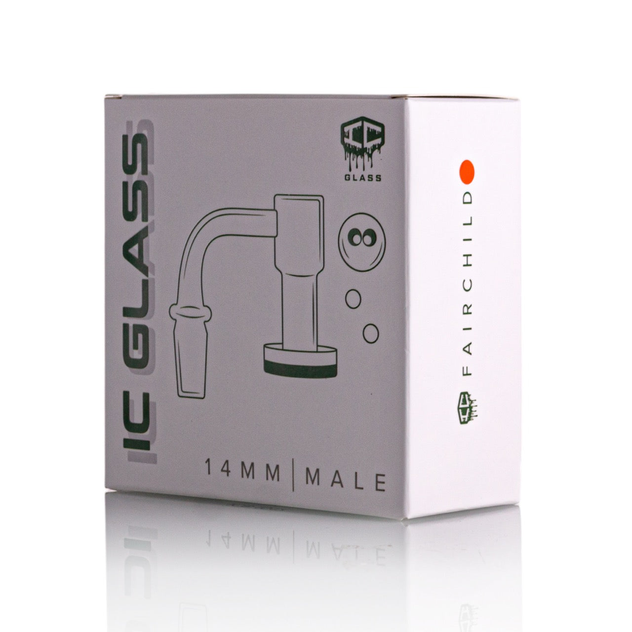 IC Glass - Fairchild | 14mm 90D Quartz Banger | Includes Carb Cap, Terp Balls & Sticker | 5 Colors