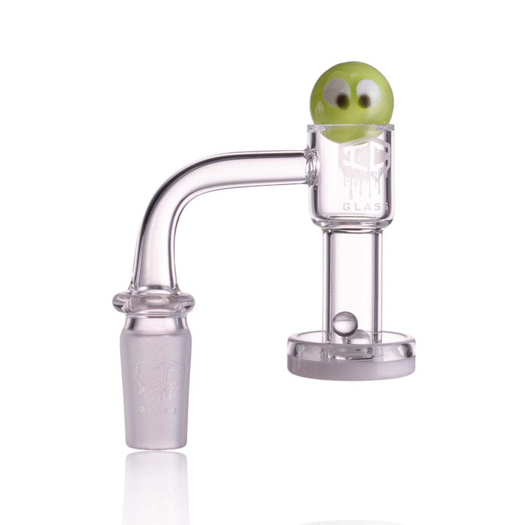 IC Glass - Fairchild | 14mm 90D Quartz Banger | Includes Carb Cap, Terp Balls & Sticker | 5 Colors